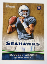 2012 Bowman Russell Wilson GOLD Football RC #116 Seattle Seahawks RC  NFL