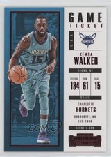 2017-18 Panini Contenders Game Ticket Kemba Walker #78 0g4