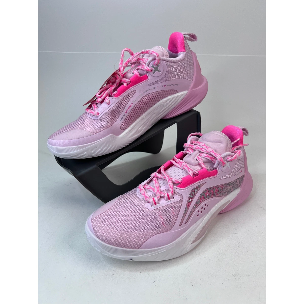 Li-Ning ABAT085-6 Basketball Shoes Size 9‎ Pink White Athletic Sneakers Li Ning Power 9 Premium Air Attack Professional Basketball  main image 3