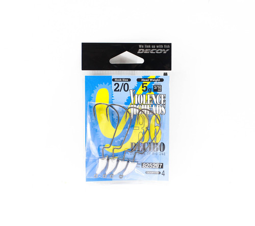 Decoy VJ-36 Jig Head Decibo Worm Hook Jig Head Size 2/0 , 3/16 oz (5297) - Picture 1 of 6