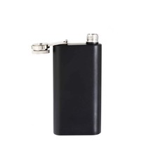 Stainless Steel Pocket Flask 6 oz Black
