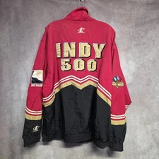 Vintage 90s Logo Athletic Indy Motor Speedway Indy 500 Racing Jacket Mens L