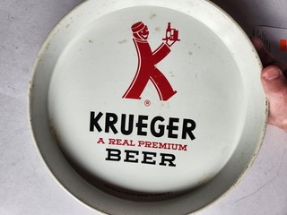 Krueger A Real Premium Beer Metal Beer Tray