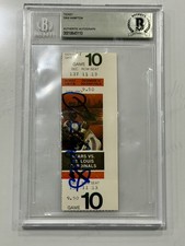1979 Chicago Bears Game Ticket Autographed by HOF Dan Hampton Beckett COA 