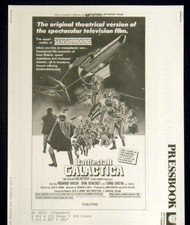 BATTLESTAR GALACTICA ORIGINAL PRESSBOOK 1978 NO CUT OUTS LORNE GREENE