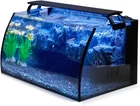 Horizon 8 Gallon LED Glass Aquarium Kit for Starters with 7W Power Filter Pump,