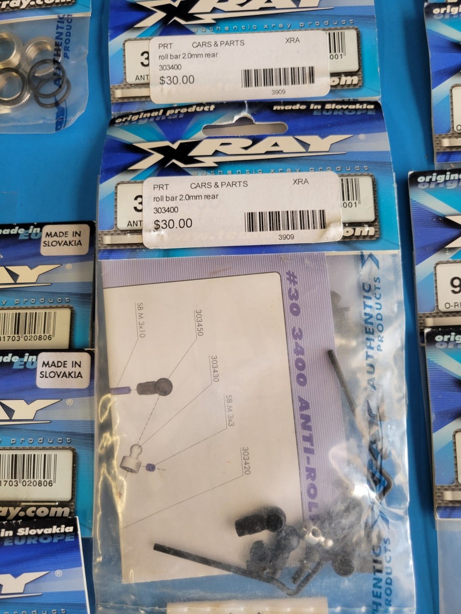 XRAY XB808 T2 Misc Parts Lot (46) Pc Alum Shock Adjust Nut 308040