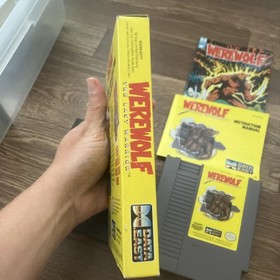 NES Nintendo WEREWOLF Complete CIB Box Comic Insert Game The Last Warrior