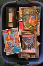 Große VHS-Sammlung – 46 Kinderfilme, Disney-Klassiker u.A. + VHS-Recorder