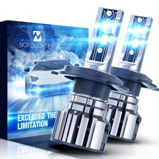 H4 Bulbs, 600 Brightness H4 9003 Fog Light 6500K Xenon White Extremely Super...
