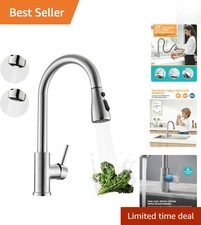Versatile Pull Down Kitchen Faucet - Easy Installation, Tarnish Resistant Finish