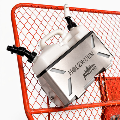 Profi-Line Edelstahl Kanisterhalter für Seilwinde / Anhänger   passend für Stihl