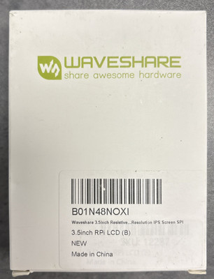 WaveShare SpotPear 3.5 Inch RPi LCD (B) Resistive Touch Screen IPS 480x320 NEW!!