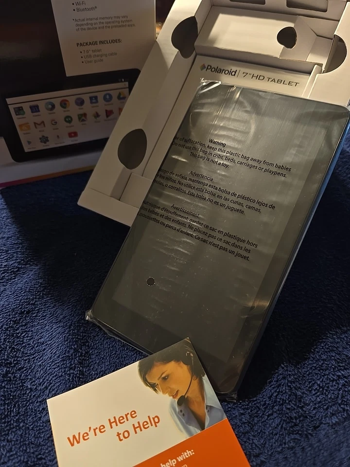 Polaroid 7" HD Android Tablet  Google Open Box 8GB - Image 4 of 4