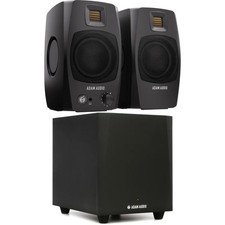 ADAM Audio D3V 3.5-inch Powered Studio Monitor Pair and T10S 10" Subwoofer -