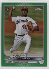 2022 Topps Chrome Green Refractor 87/99 Josiah Gray #160 i4v