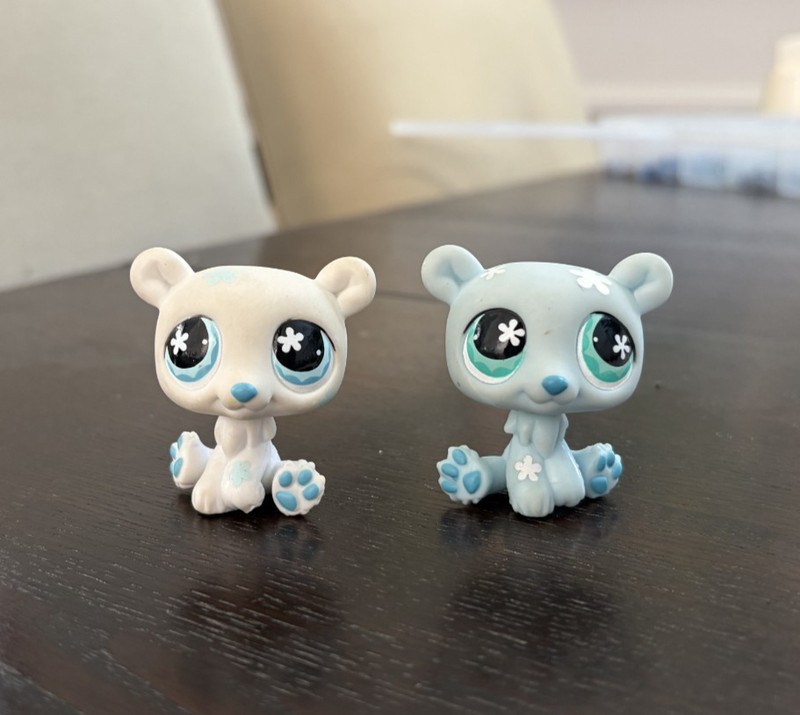 Littlest Pet Shop Generation 2 Pet Pairs Polar Bears #646 #647