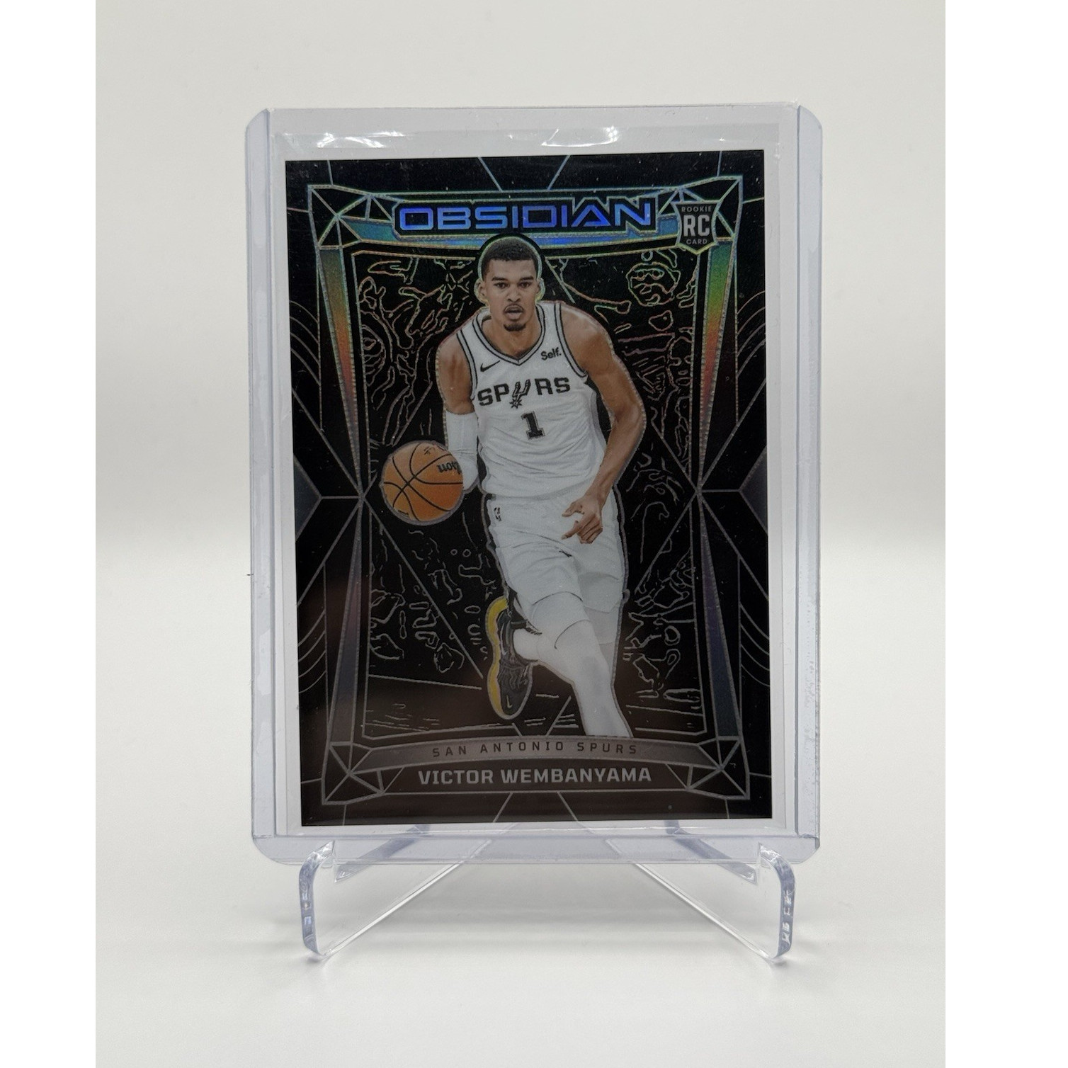 Panini 2023-24 Obsidian Victor Wembanyama RC Base Set #9 Spurs Basketball