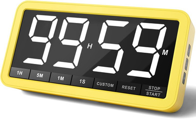 VOCOO Digital Kitchen Timer with 7.8  Extra Large Display, Magnetic, 3 Brightnes