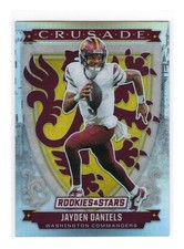 2025 Panini Rookies & Stars Jayden Daniels #30 Crusade Silver Commanders