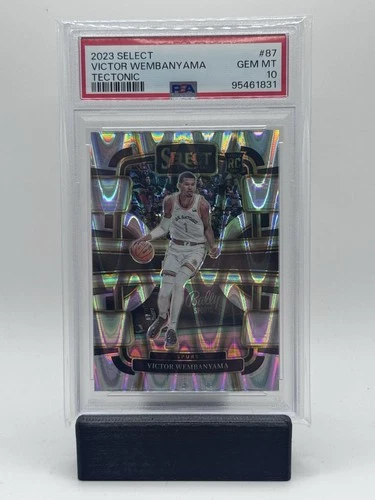 2023-24 Panini Select - Concourse Victor Wembanyama #87 Tectonic Prizm RC PSA 10