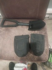 2 folding camping shovel with case new
