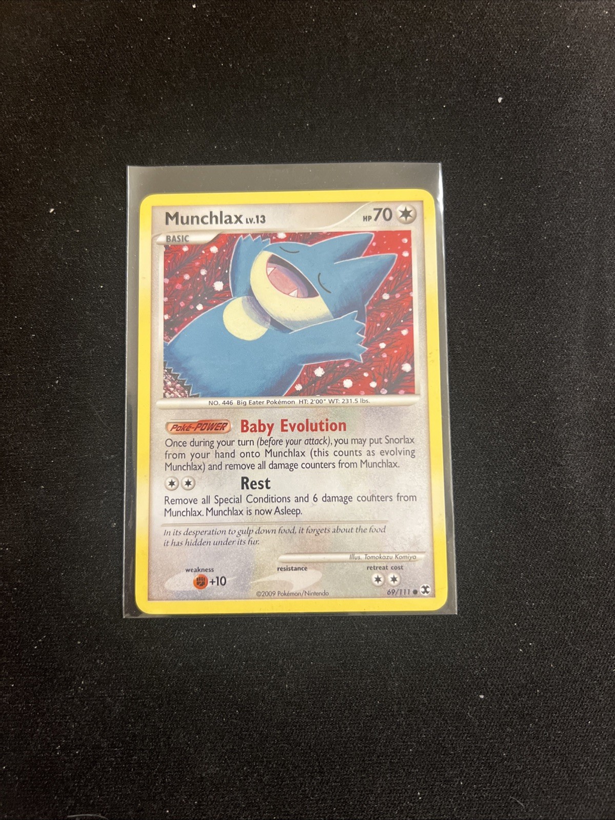 2009 Pokemon TCG Munchlax Lv. 13 69/111 Rising Rivals Regular LP