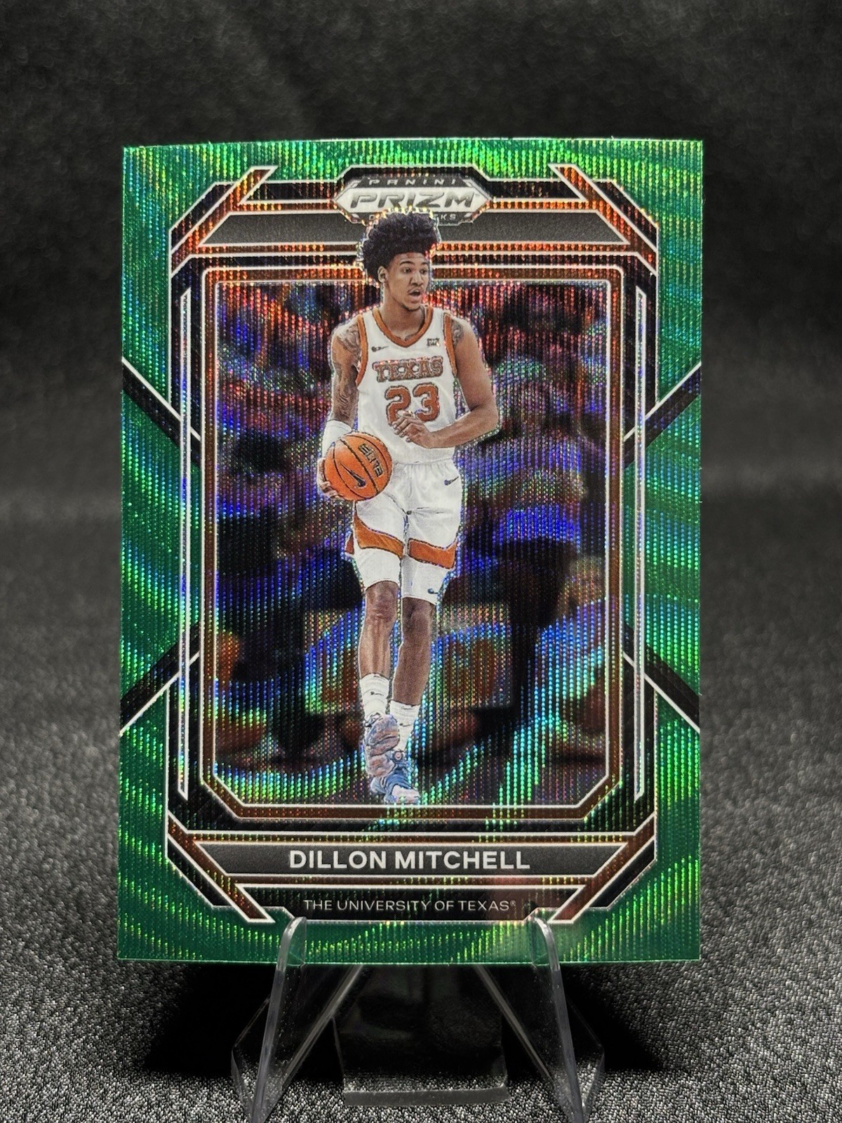 2023 Panini Prizm Draft Picks #35 Dillon Mitchell Green Wave Prizm