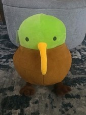 large 14 inch Green kiwi bird toy plush in new condition