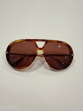 Bottega Veneta BV1274S Aviator Sunglasses Brown Gold Authentic