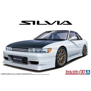 AOSHIMA La voiture à tond n°87 PS13 SILVIA 1991 Aero Custom 1/24 Kit de modèle en plastique