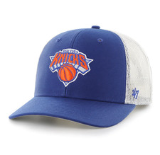 New York Knicks 47 Brand Blue Trucker Snapbac...