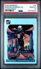 2024 PANINI DONRUSS DOWNTOWN! #12 MARVIN HARRISON JR. ROOKIE RC PSA 10