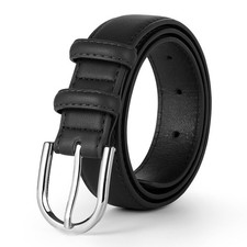 Belts for Boys and Girls PU Leather Belt for Uniform Casual Jeans Age 6-10 Years