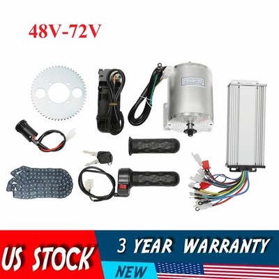 Kit moteur CC sans balais 72 V 3000 W 4900 tr/min