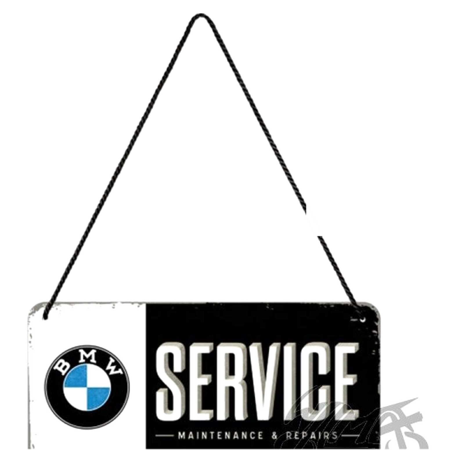 Plaque BMW Service Survey 28001 en métal 10x20 cm pour garage