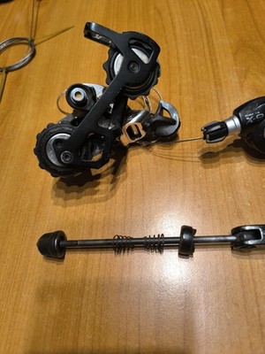Sram X9 Ant 3V Gearbox Control, Post Sram X9 9V Derailles, QR for Front Wheel