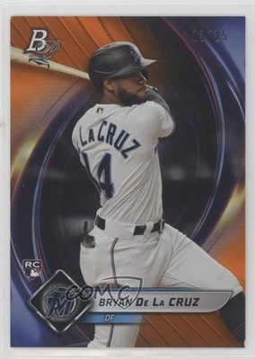 2022 Bowman Platinum Orange 13/25 Bryan De La Cruz #68 Rookie RC 0w7
