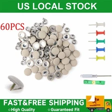 60Pcs Car Roof Liner Ceiling Kit Repair Buckle Sagging Headliner Rivet Pins Snap