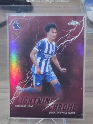 Kaoru Mitoma /5 Topps Chrome Premier League Lightning Chrome Insert 2025-26 三苫薫