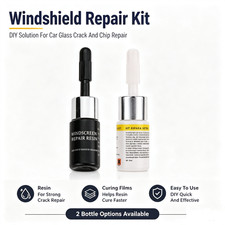 5Pack/Set Cracked Glass Nano Repair Liquid Kit Windshield Car Window Repair Tool