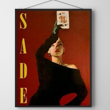 Sade Poster, Iconic Red Portrait, Soul Music Wall Art Poster