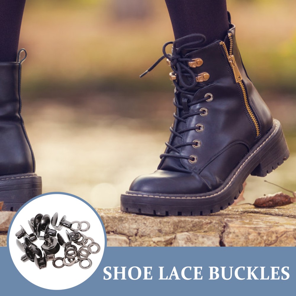 APL 10 Pezzi Ganci di Ricambio Uomo Gancio per Scarpe Sneaker Scarponi Lacci Accessorio