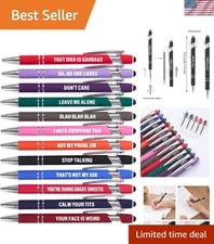 Smooth Writing 12-Piece Snarky Pen Set - Perfect for Gifting and Daily Use