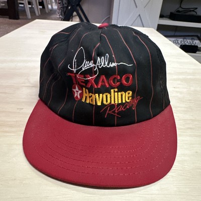 Vintage Nascar Texaco Havoline Racing Hat Cap Mens Snapback Davey Allison Black