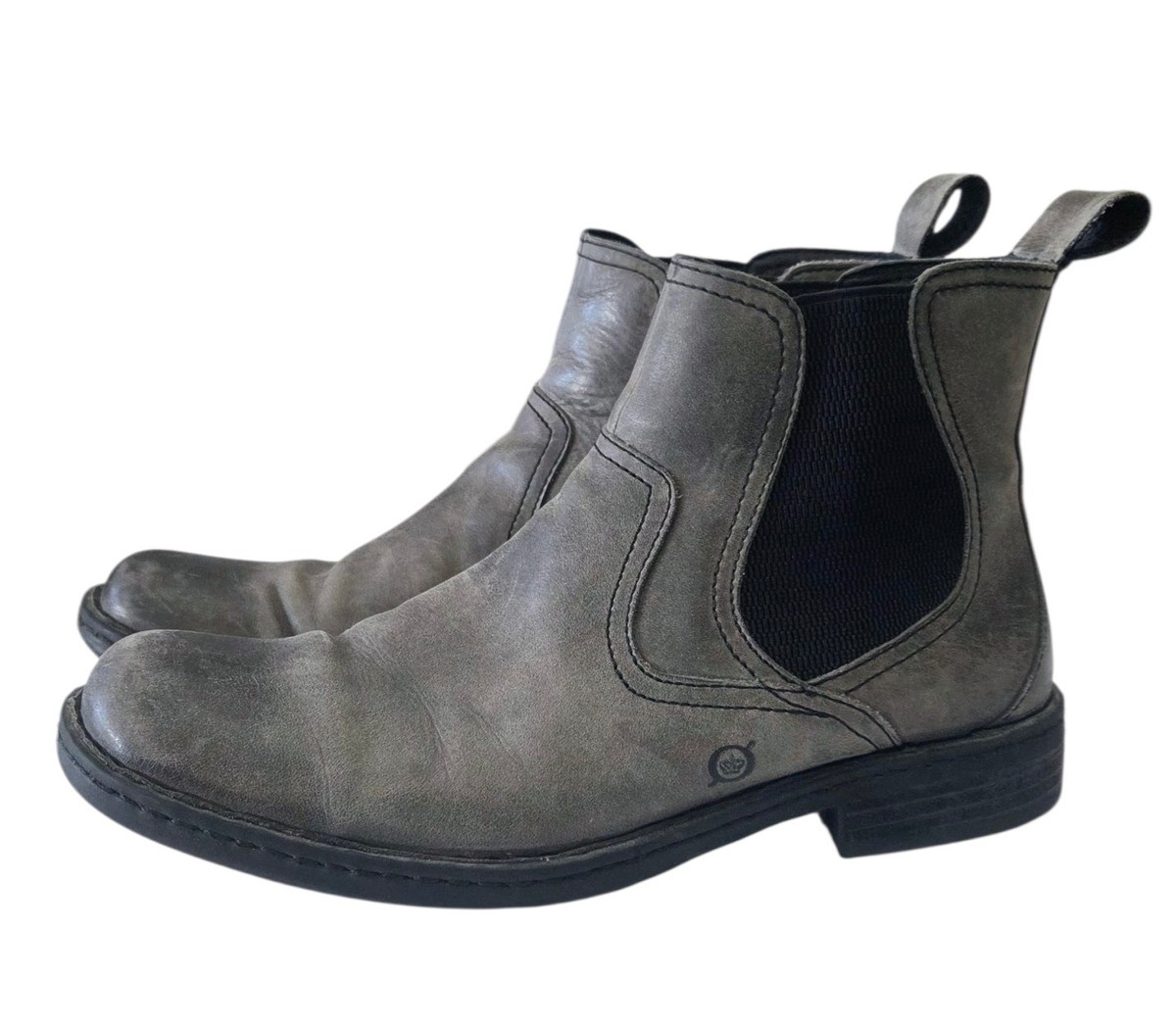 Born‎ Men\'s Chelsea Boots Size 11 Gray Leather Ankle Pull-On Hemlock Ankle Boot Born Men main image 3
