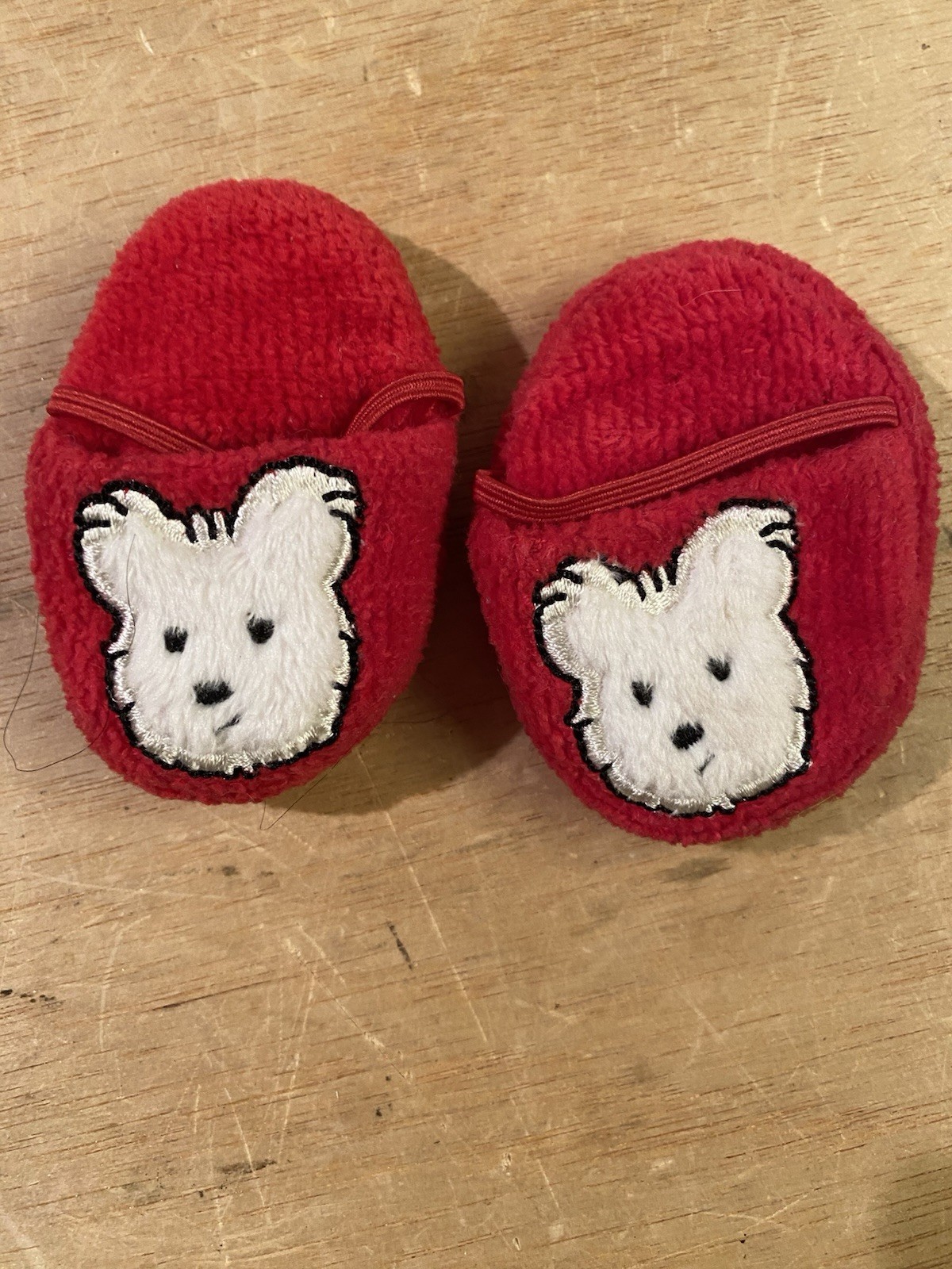 SAOLA Pigiama American Girl Coconut rosso cane faccia pantofole RITIRATO 2013 SOLO PANTOFOLE