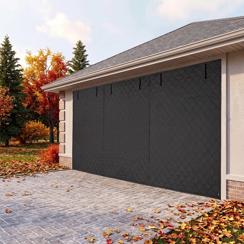 16*7ft Garage Door Curtain Magnetic Thermal Insulated Garage Door