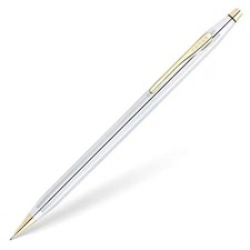 Cross Classic Century Pencil, 0.7MM, in Premium Gift Box - Gold and Chrome