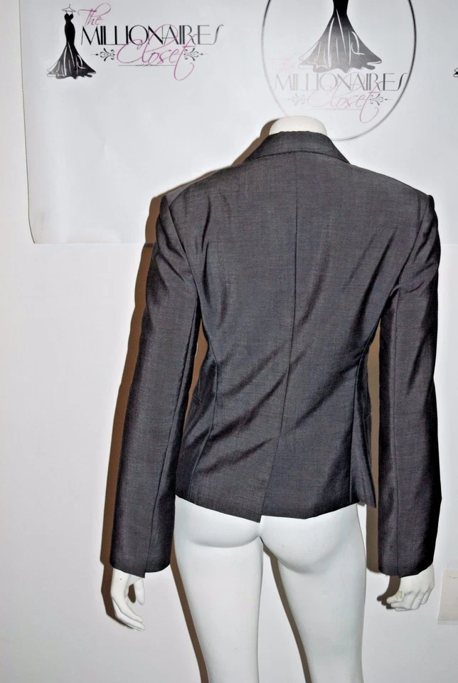 Blazer MARC JACOBS BERGDORF GOODMAN 361016 MISTURA DE LÃ CINZA TAMANHO 8 - Imagem 2 de 4